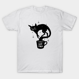 Bad luck , black cat and coffee T-Shirt